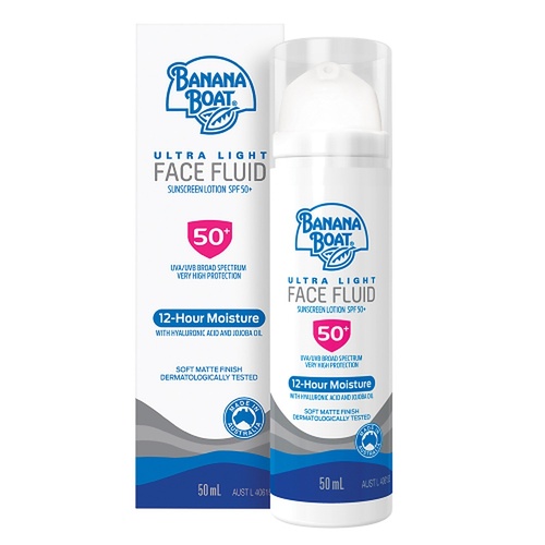 Banana Boat Ultra Light Face Fluid Sunscreen Lotion SPF50+ 50g