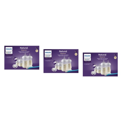 Philips Avent 4 Baby Bottle Starter Set Pack of 3