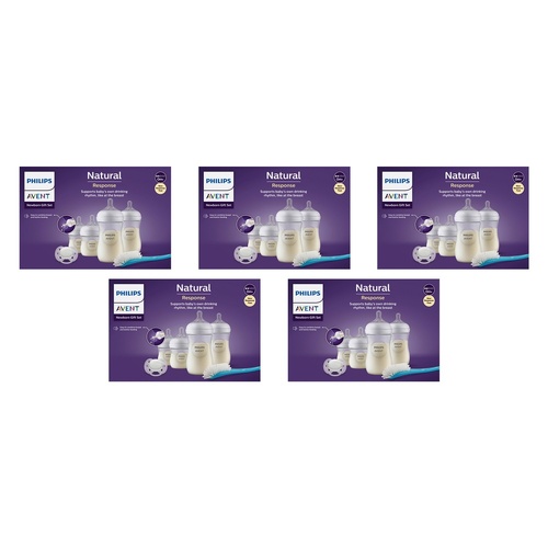Philips Avent 4 Baby Bottle Starter Set Pack of 5
