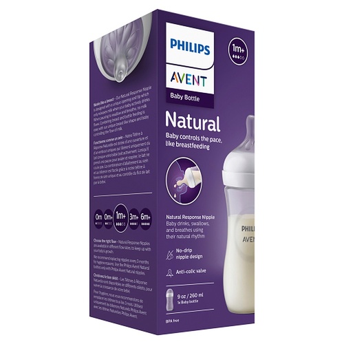 Philips Avent Natural Response 260mL Baby Bottle