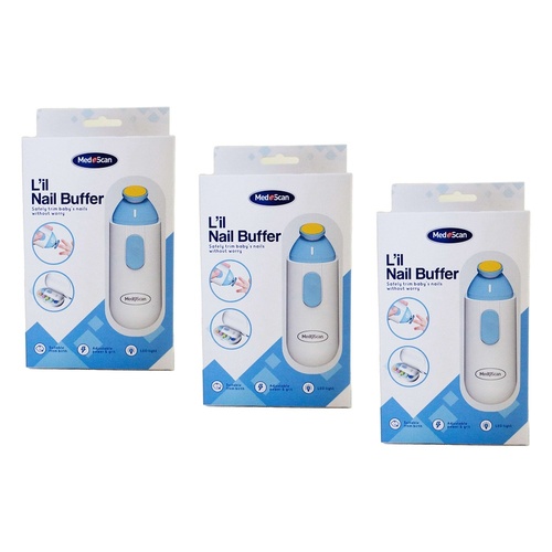 Medescan Little Nail Buffer Pack of 3