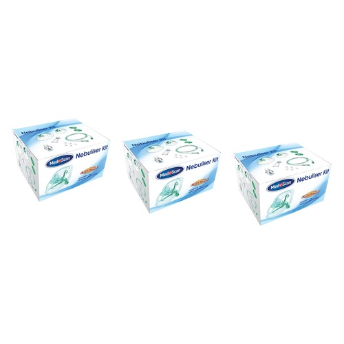Medescan Nebuliser Replacement Tubing and Mask Kit Pack of 3