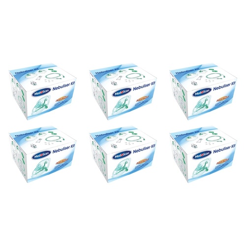 Medescan Nebuliser Replacement Tubing and Mask Kit Pack of 6