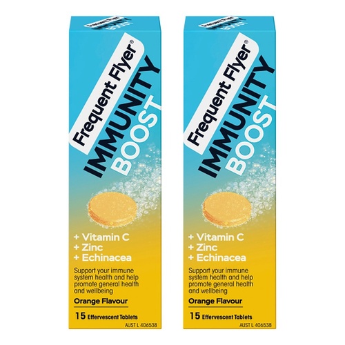 Frequent Flyer Immunity Boost Orange 15 Tablets Pack of 2