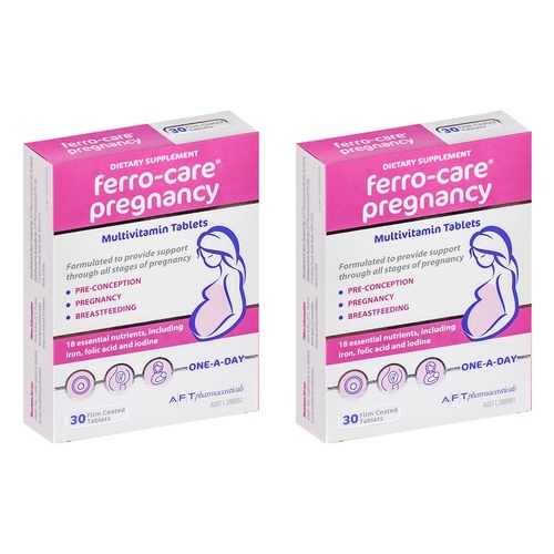 Ferro-Care Pregnancy & Breastfeeding Multivitamin 30 Tablets Pack of 2