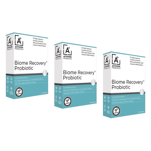 Activated Probiotics Biome Recovery 30 Capsules Pack of 3