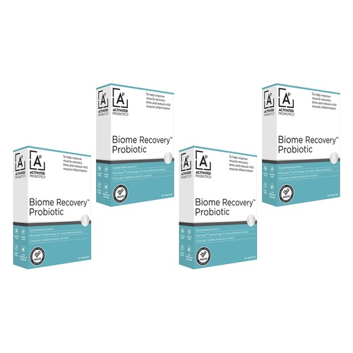 Activated Probiotics Biome Recovery 30 Capsules Pack of 4