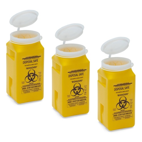 Aero Hazard Sharps Container 1.4L Pack of 3