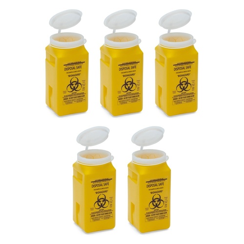 Aero Hazard Sharps Container 1.4L Pack of 5