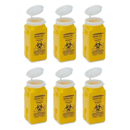 Aero Hazard Sharps Container 1.4L Pack of 6