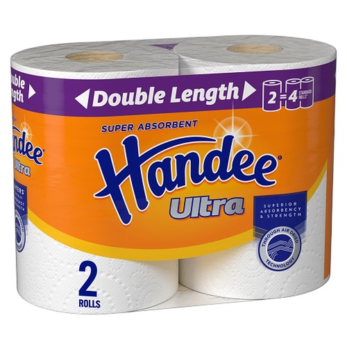 Handee Ultra Double Length Paper Towels 2 Pack x 4