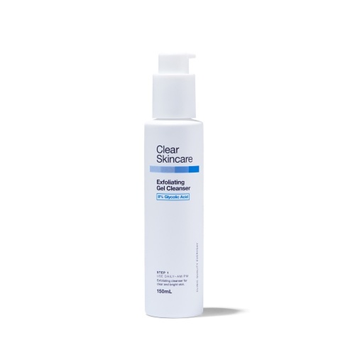Clear Skincare Exfoliating Gel Cleanser 8% Glycolic Acid 150mL