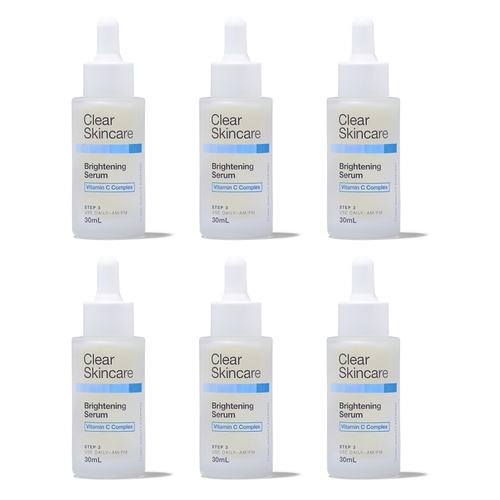 Clear Skincare Brightening Serum with Vitamin C Complex 30mL Pack of 6