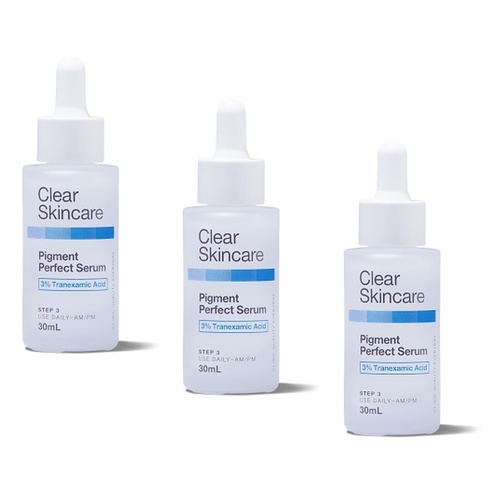 Clear Skincare Pigment Perfect Serum with 3% Tranexamic Acid 30mL Pack of 3