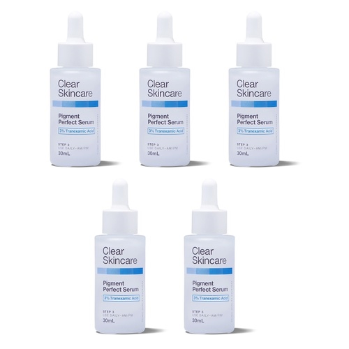 Clear Skincare Pigment Perfect Serum with 3% Tranexamic Acid 30mL Pack of 5