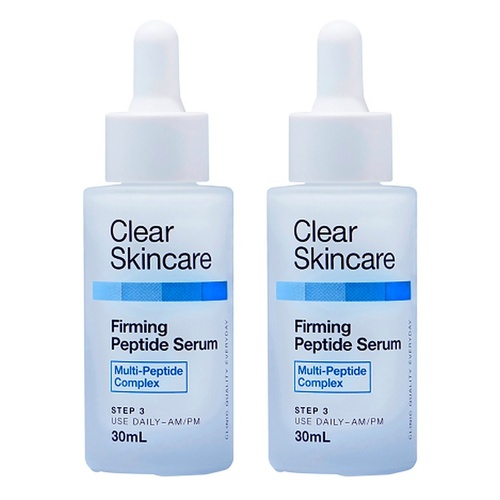 Clear Skincare Firming Peptide Serum with Multi-Peptide Complex 30mL Pack of 2