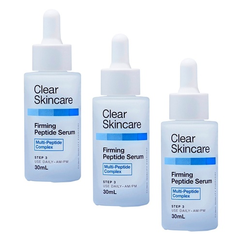 Clear Skincare Firming Peptide Serum with Multi-Peptide Complex 30mL Pack of 3