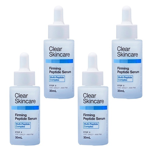 Clear Skincare Firming Peptide Serum with Multi-Peptide Complex 30mL Pack of 4