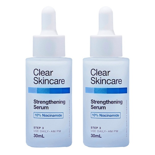 Clear Skincare Strengthening Serum with 10% Niacinamide 30mL Pack of 2