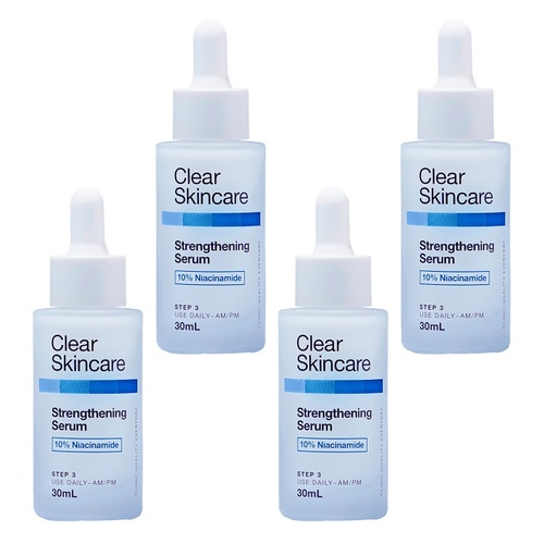 Clear Skincare Strengthening Serum with 10% Niacinamide 30mL Pack of 4