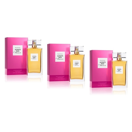 Elizabeth Arden Always Red Femme EDT 100mL Pack of 3