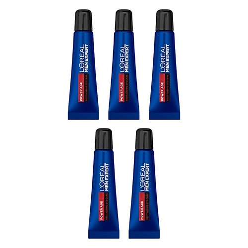 L'Oréal Paris Men Expert Power Age Eye Roller 15mL Pack of 5
