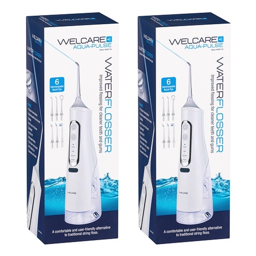 Welcare Aqua-Pulse Water Flosser Cordless Pack of 2
