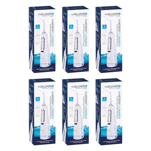 Welcare Aqua-Pulse Water Flosser Cordless Pack of 6