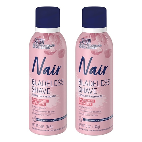 Nair Bladeless Shave Rosewater 142g Pack of 2