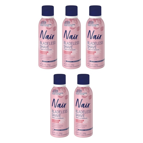 Nair Bladeless Shave Rosewater 142g Pack of 5
