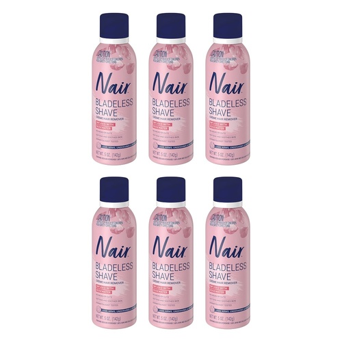 Nair Bladeless Shave Rosewater 142g Pack of 6