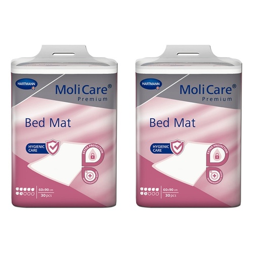 MoliCare Premium Bed Mat 7 Drops 60 x 960cm 25 Pack x 4 Bundle of 2
