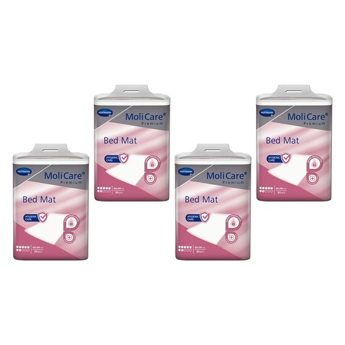 MoliCare Premium Bed Mat 7 Drops 60 x 960cm 25 Pack x 4 Bundle of 4