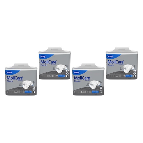 MoliCare Premium Elastic 10 Drops Large 14 Pack x 4 Bundle of 4
