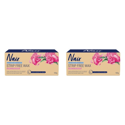 Nair Sensitive Salon Divine Strip Wax 100g Pack of 2