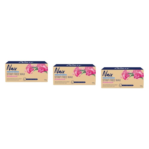Nair Sensitive Salon Divine Strip Wax 100g Pack of 3