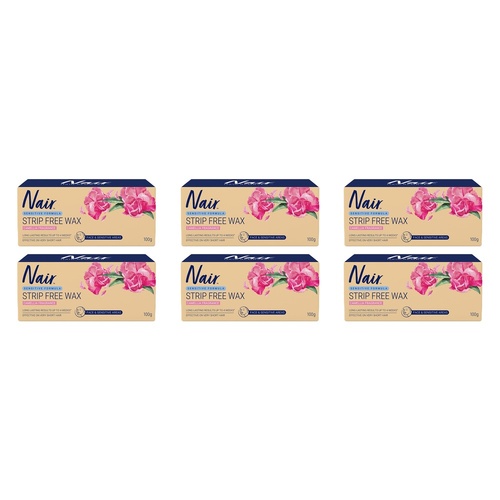 Nair Sensitive Salon Divine Strip Wax 100g Pack of 6