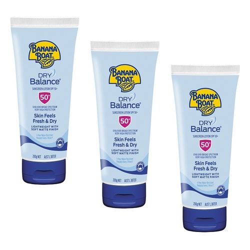 Banana Boat Dry Balance Sunscreen Lotion SPF 50+ 200g Pack of 3