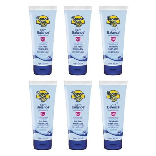 Banana Boat Dry Balance Sunscreen Lotion SPF 50+ 200g Pack of 6