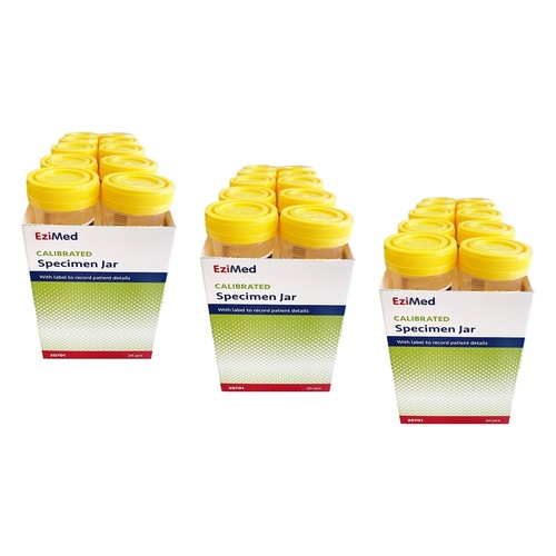 EziMed Specimen Jar Box of 20 Bundle of 3