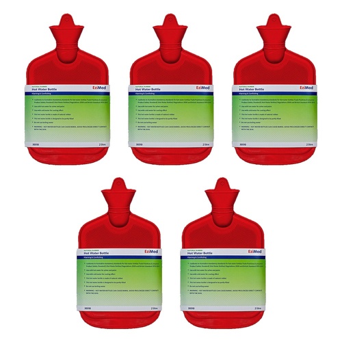 EziMed Hot Water Bottle Pack of 5