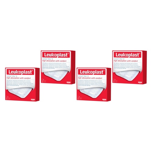Leuko Leukoplast Cutimed Siltec B Foam Dressing 10cm x 10cm 2 Pack Bundle of 4