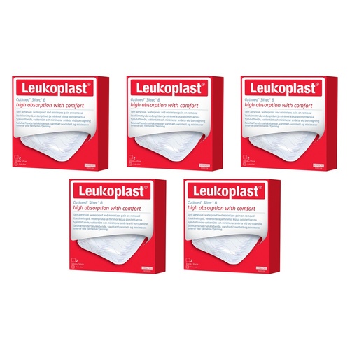 Leuko Leukoplast Cutimed Siltec B Foam Dressing 10cm x 10cm 2 Pack Bundle of 5