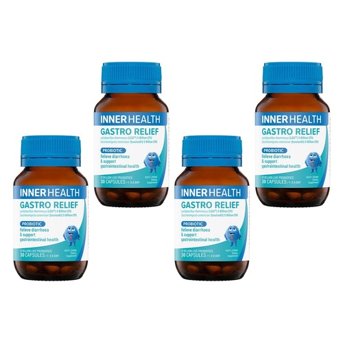 Inner Health Gastro Relief Probiotic 30 Capsules Pack of 4