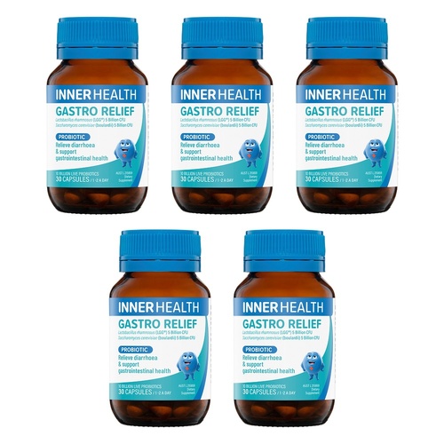 Inner Health Gastro Relief Probiotic 30 Capsules Pack of 5