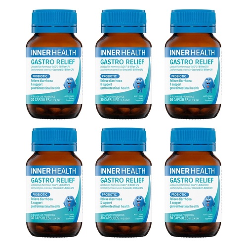 Inner Health Gastro Relief Probiotic 30 Capsules Pack of 6