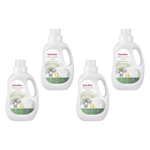 Euky Bear Baby Laundry Liquid 1.2L Pack of 4