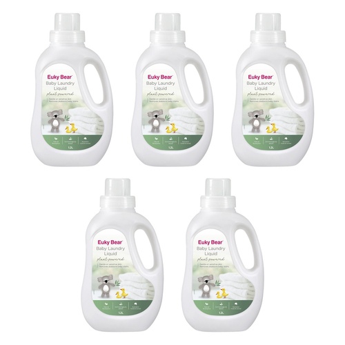 Euky Bear Baby Laundry Liquid 1.2L Pack of 5