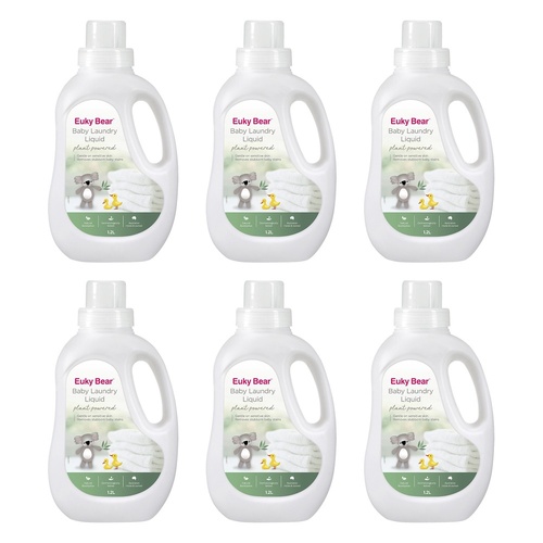 Euky Bear Baby Laundry Liquid 1.2L Pack of 6