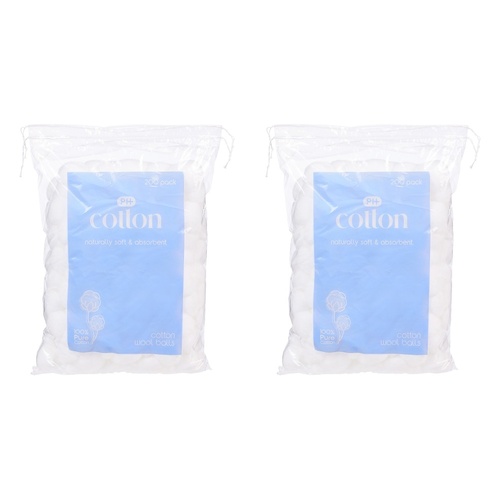 Pharmacy Health Cotton Balls 200 Pack x 6 Bundle of 2